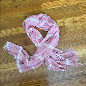 Old Navy Pink and White Scarf
